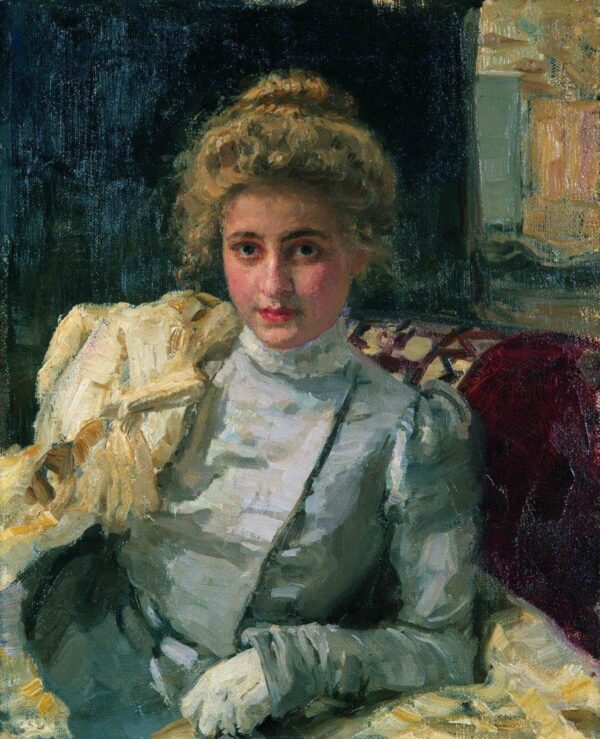 La femme blonde (portrait de Tevashova) – Ilya Repin Ilya Repin 70x85