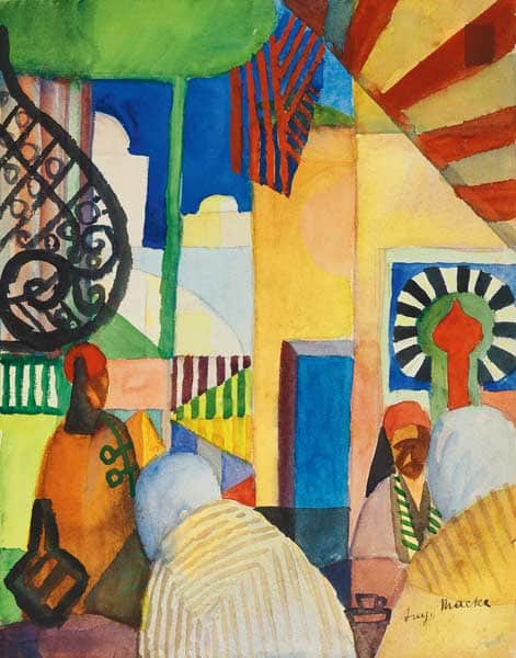 Dans le bazar – August Macke August Macke 70x85