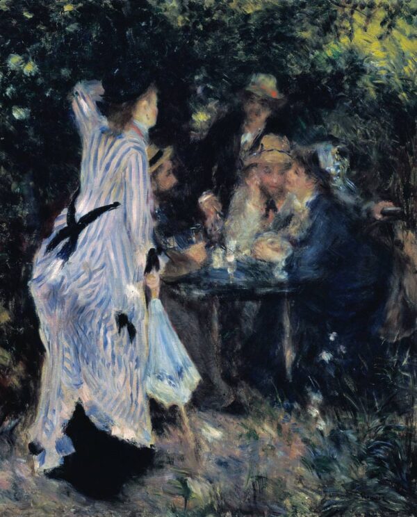 Dans le jardin, ou sous les arbres du Moulin de la Galette de Pierre-Auguste Renoir Pierre-Auguste Renoir 70x85