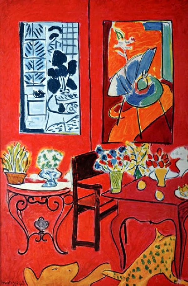 Grand intérieur rouge – Matisse Henri Matisse 70x105