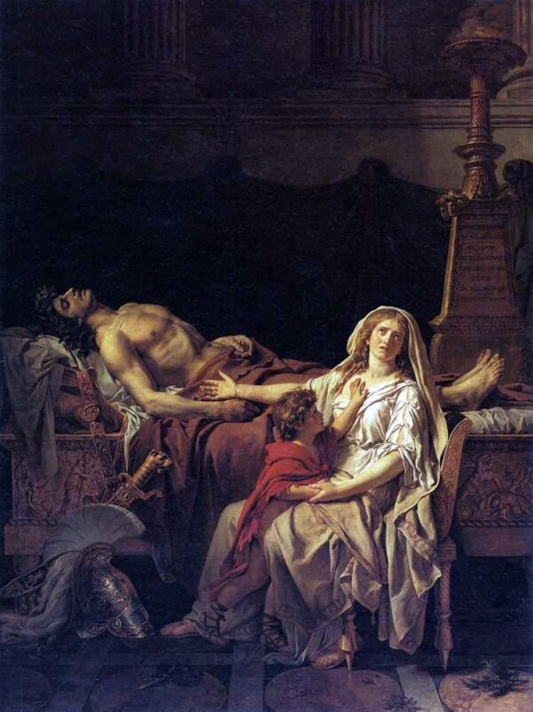 Andromaque pleurant Hector – Jacques-Louis David 70x85