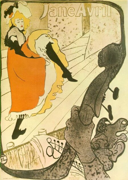 Jane Avril – Toulouse Lautrec Henri de Toulouse-Lautrec