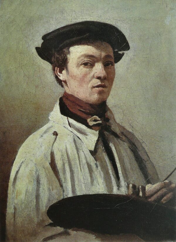 Autoportrait, la palette à la main – Camille Corot Camille Corot 70x105