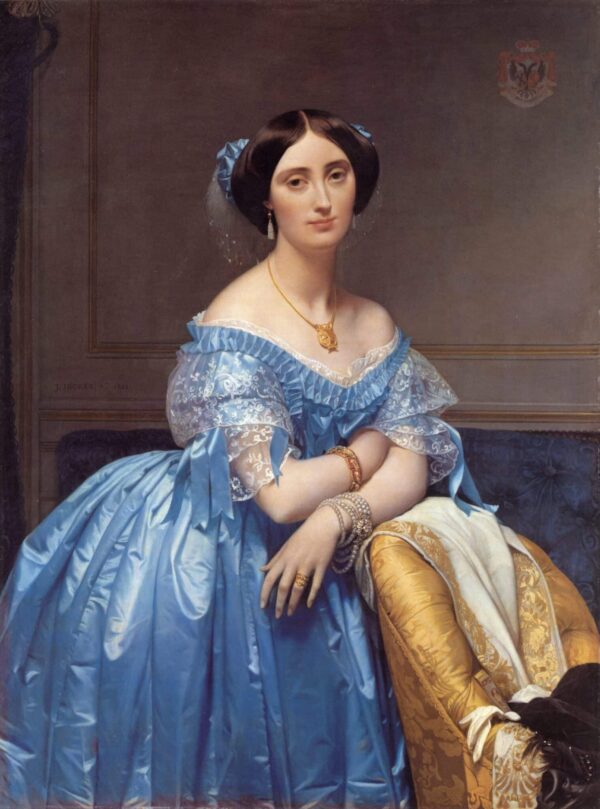 Portrait de la Princesse Albert de Broglie – Jean-Auguste-Dominique Ingres Jean-Auguste-Dominique Ingres 70x85