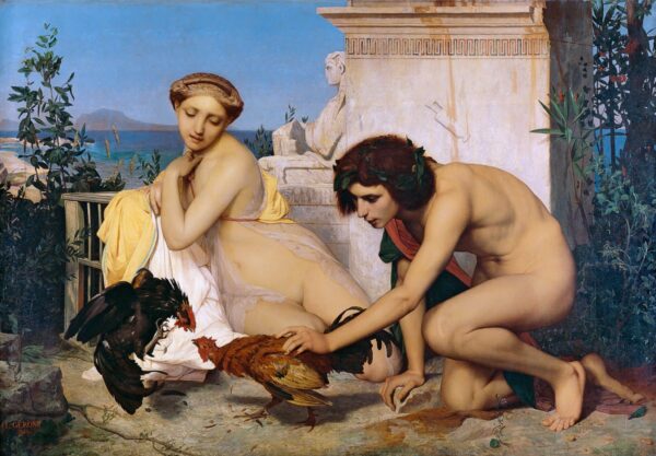 Un combat de coqs – Jean-Léon Gérôme Jean-Léon Gérôme 105x70