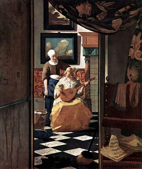 La Lettre d’amour (Vermeer) – Johannes Vermeer Johannes Vermeer 70x85