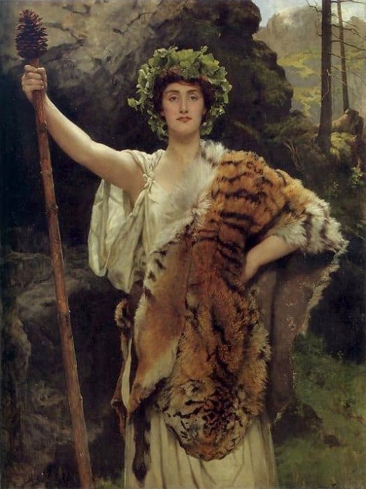 La prêtresse de Bacchus de John Collier John Collier 70x85