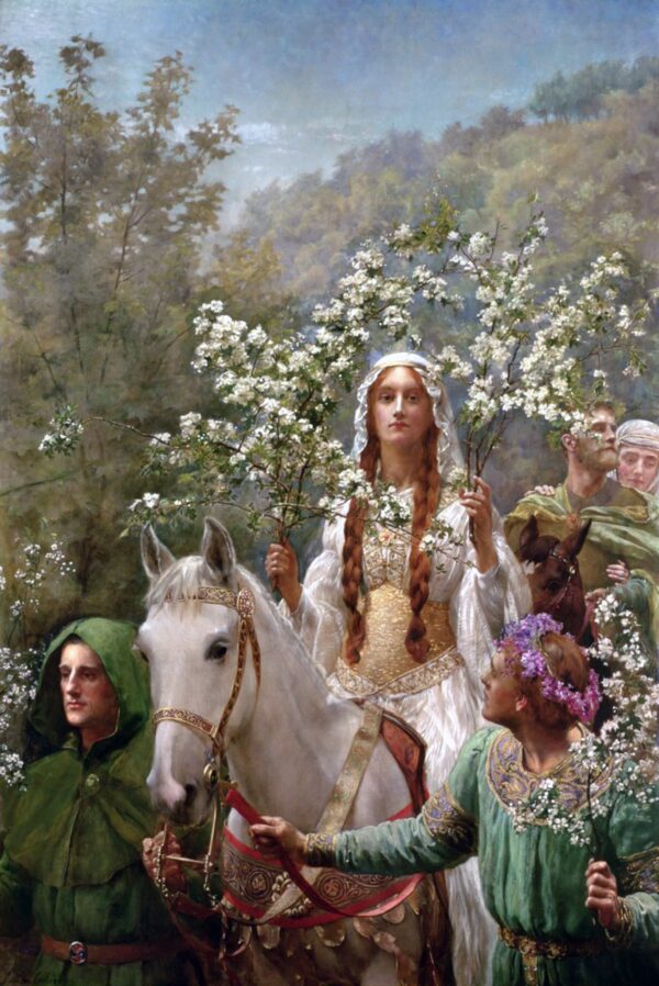 Le mai de la Reine Guenièvre de John Collier John Collier 70x105