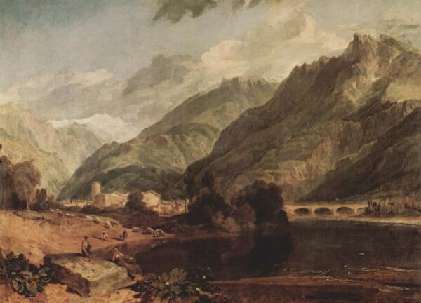 Bonneville (Savoie) avec le Mont Blanc – William Turner William Turner 105x70