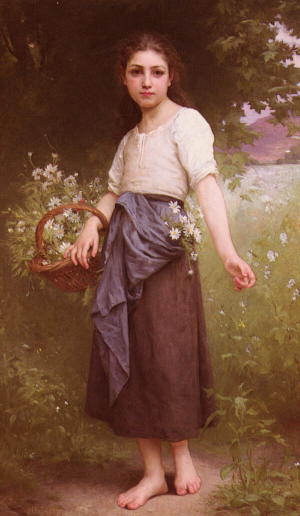 Cueillir des marguerites – Jules-Cyrille Cavé Jules-Cyrille Cavé 70x120