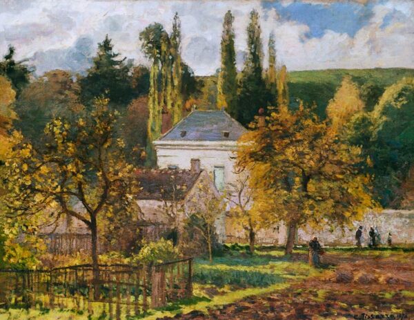 Maison des citoyens à l’Hermitage, Pontoise – Camille Pissarro Camille Pissarro 85x75