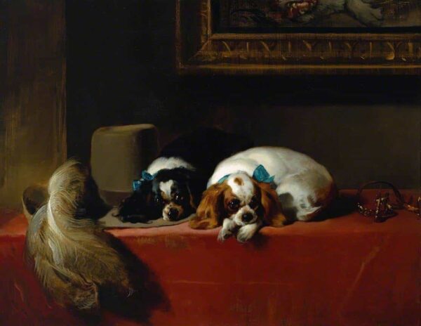 Épagneuls King Charles – Edwin Landseer Edwin Landseer 85x75