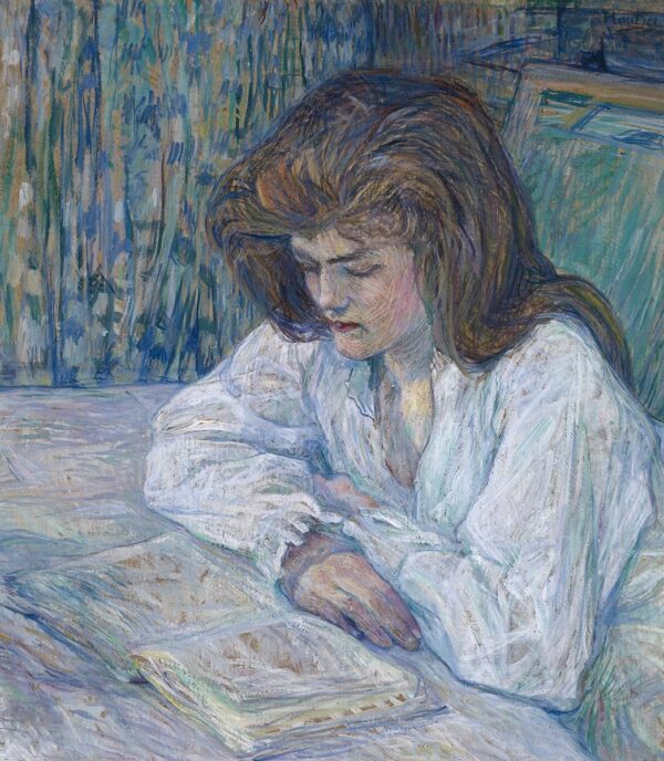 La Liseuse – Toulouse Lautrec Henri de Toulouse-Lautrec 70x70