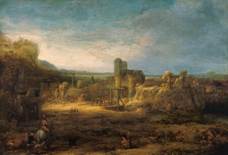 Paysage avec pont-levis – Rembrandt van Rijn Rembrandt van Rijn