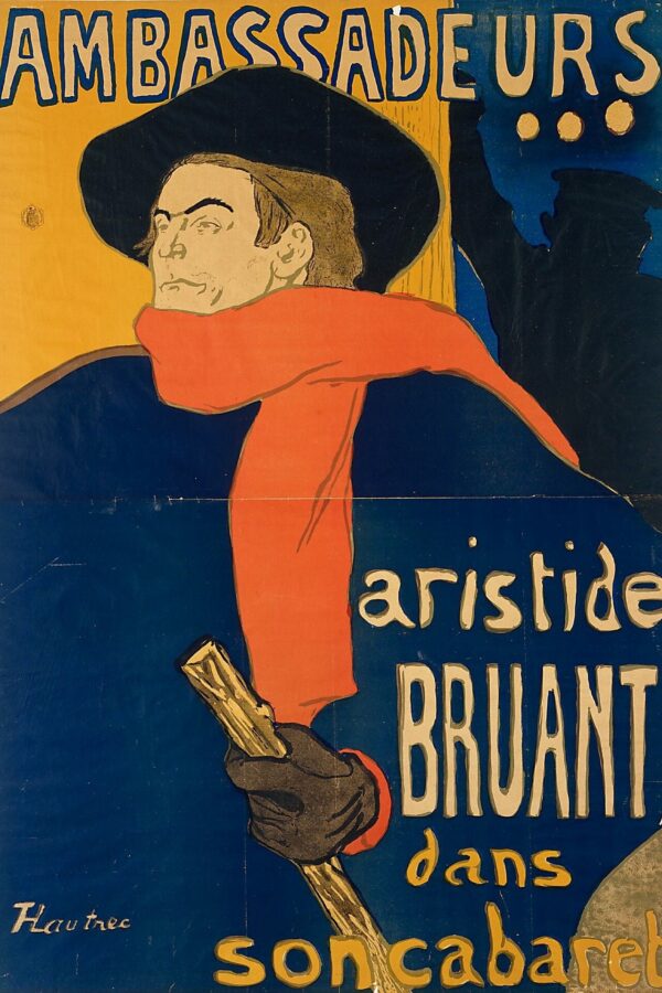 Ambassadeurs (Aristide Bruant dans son cabaret) – Toulouse Lautrec Henri de Toulouse-Lautrec 70x105