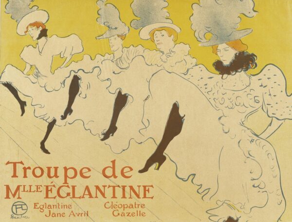 La troupe de mademoiselle eglantine – Toulouse Lautrec Henri de Toulouse-Lautrec 85x75