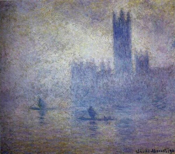 Le Parlement, effet de Brouillard (W 1611) – Claude Monet Claude Monet 70x70