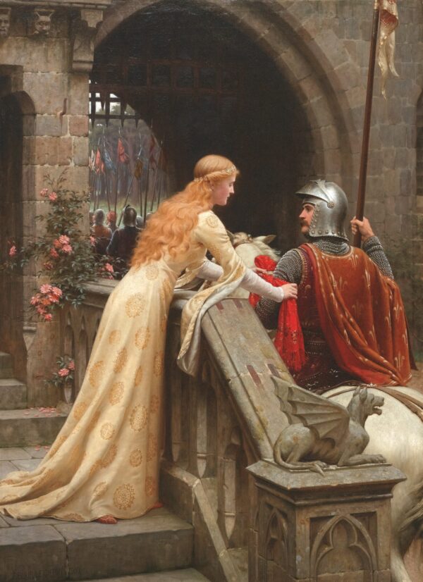 Dieu te protège, 1900 – Edmund Leighton Edmund Leighton 70x105