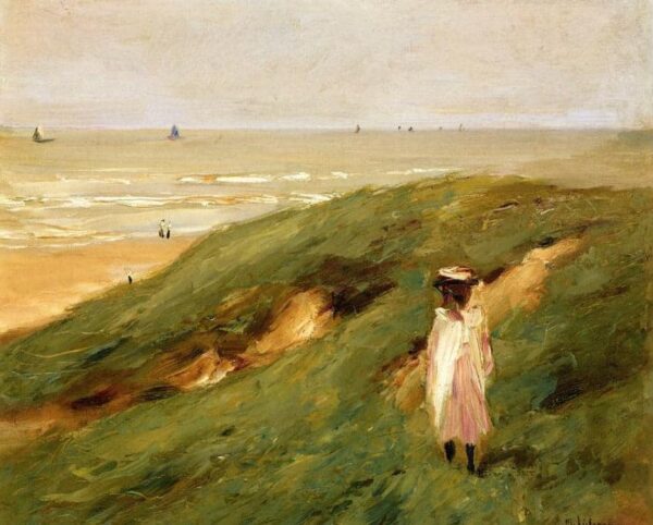 Dune près de nordwijk avec enfant – Max Liebermann Max Liebermann 85x75