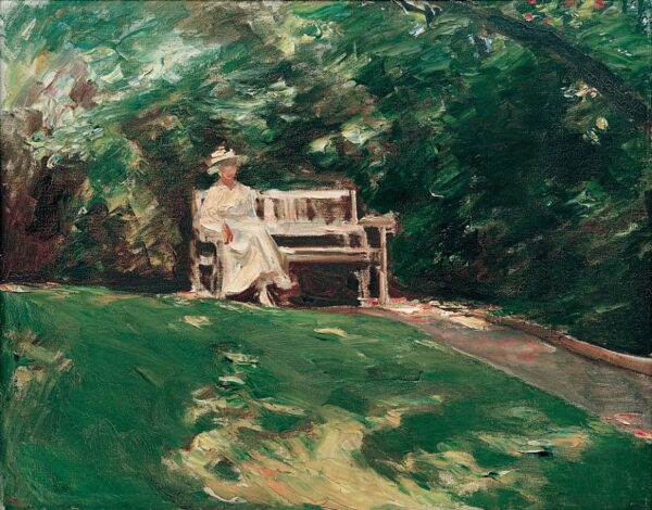 Le banc de jardin – Max Liebermann Max Liebermann 85x75