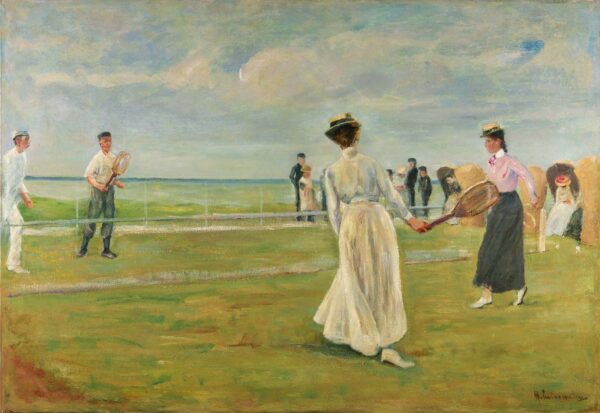 Match de tennis au bord de la mer – Max Liebermann Max Liebermann 105x70