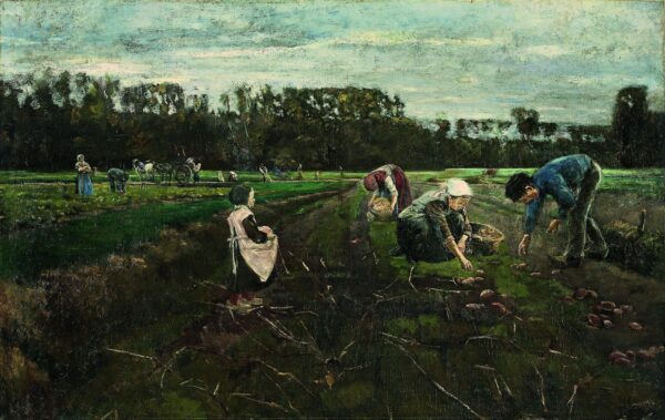 Récolte de pommes de terre – Max Liebermann Max Liebermann 105x70