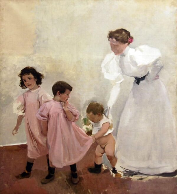 Ma femme et mes enfants – Sorolla Joaquín Sorolla 70x85