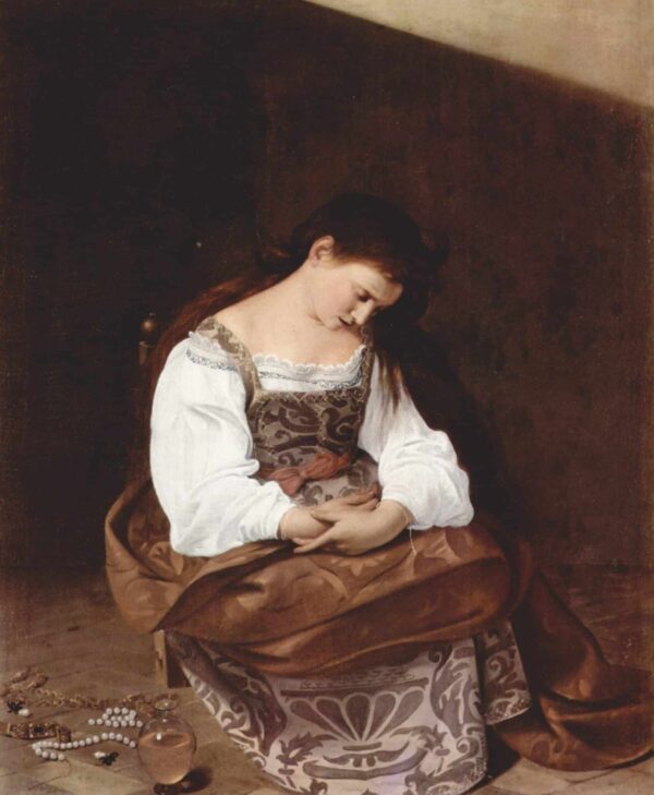 Madeleine repentante – Caravage Le Caravage 70x85