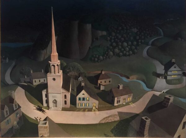 La chevauchée de minuit de Paul Revere – Grant Wood Grant Wood 85x75