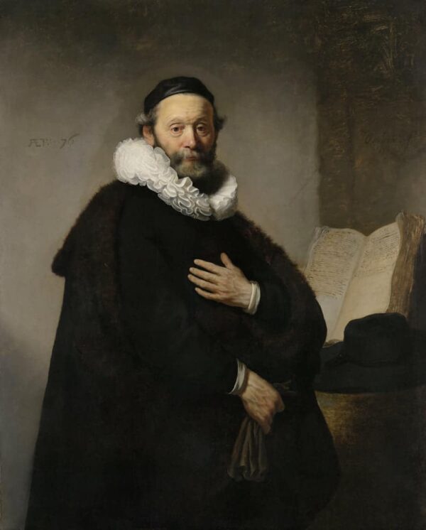 Portrait du ministre remonstrant Johannes Wtenbogaert – Rembrandt van Rijn Rembrandt van Rijn 70x85