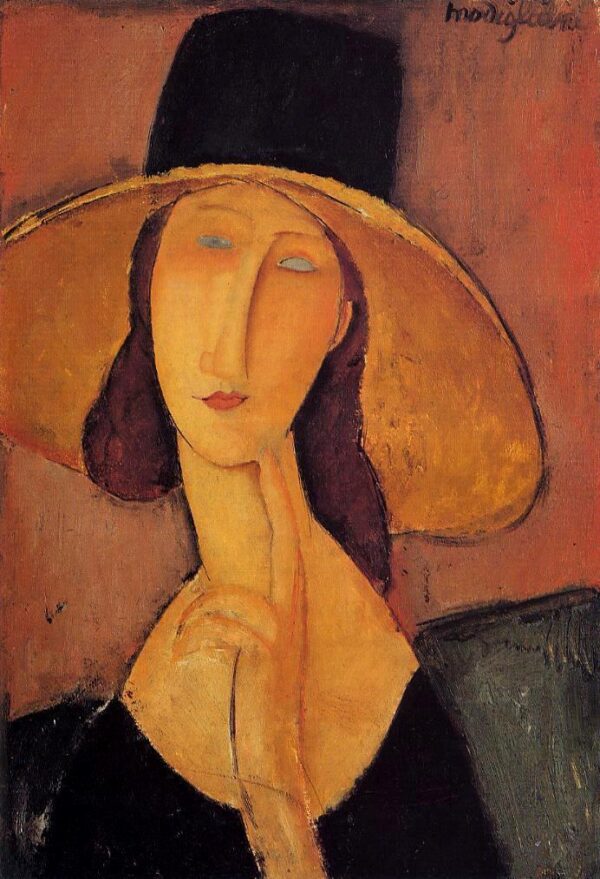 Jeanne Hébuterne au grand chapeau – Amedeo Modigliani Amedeo Modigliani 70x105