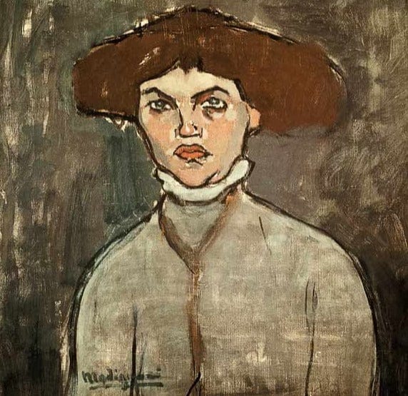 Portrait d’une jeune femme – Amedeo Modigliani Amedeo Modigliani 70x70