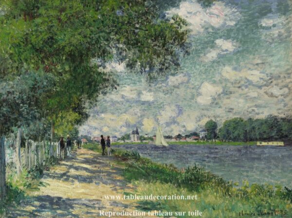 La Seine a Argenteuil – Tableau Monet Claude Monet 85x75