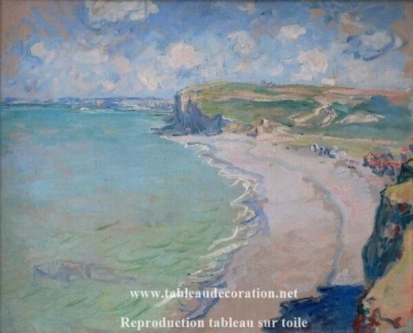 La plage à Pourville, soleil couchant – Tableau Monet Claude Monet 85x75