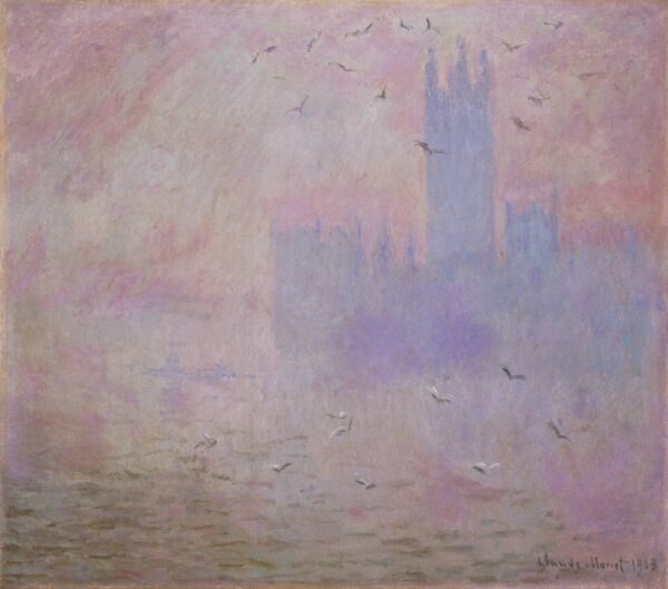 Le Parlement, mouettes (W 1612) – Claude Monet Claude Monet 70x70