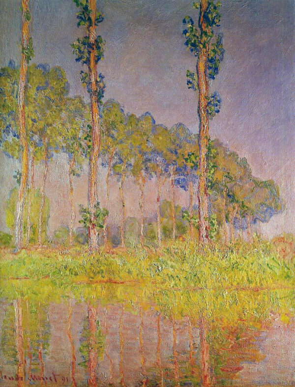 Les Trois Arbres, printemps – Claude Monet Claude Monet 70x85