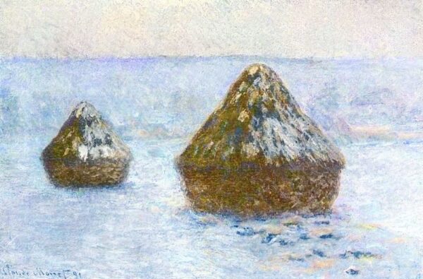 Les Meules, hiver de Claude Monet Claude Monet 105x70