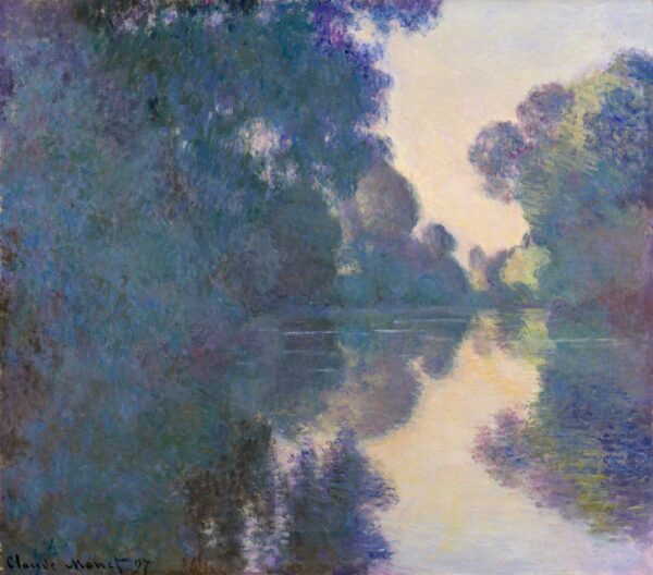 Le Matin sur la Seine, temps net – Claude Monet Claude Monet 70x70