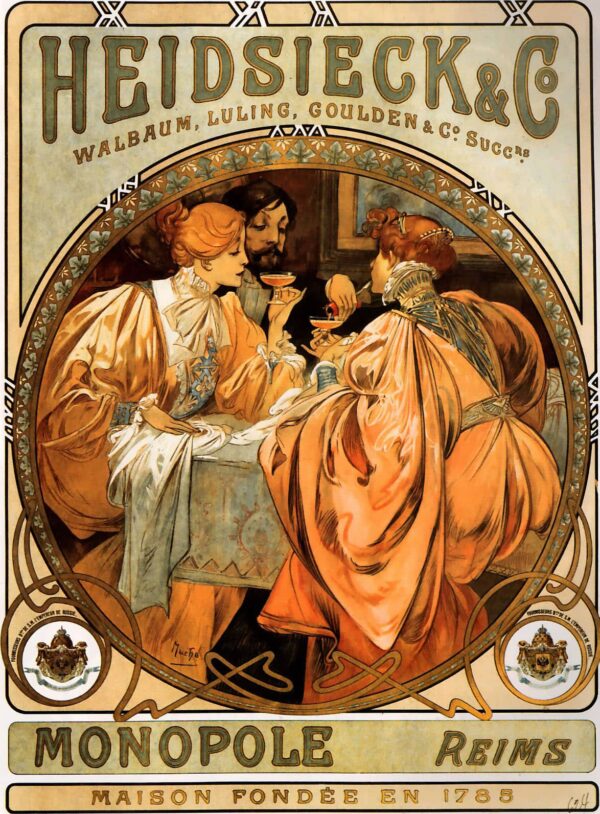 Heidsieck & Cie – Mucha Alphonse Mucha 70x105