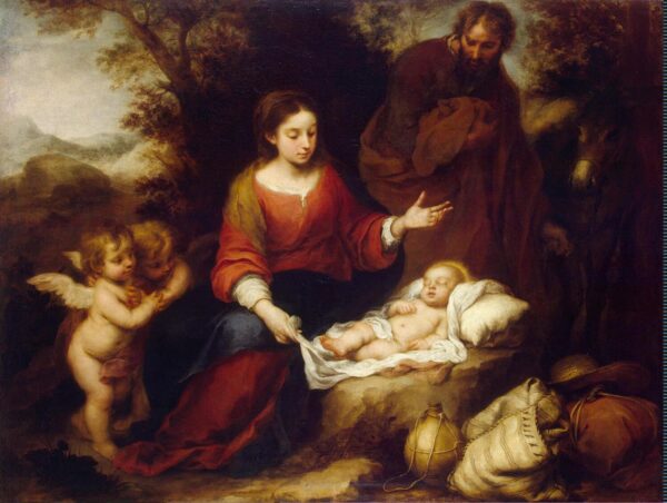 Le repos de la fuite en Égypte – Bartolomé Esteban Murillo Bartolomé Esteban Murillo 85x75