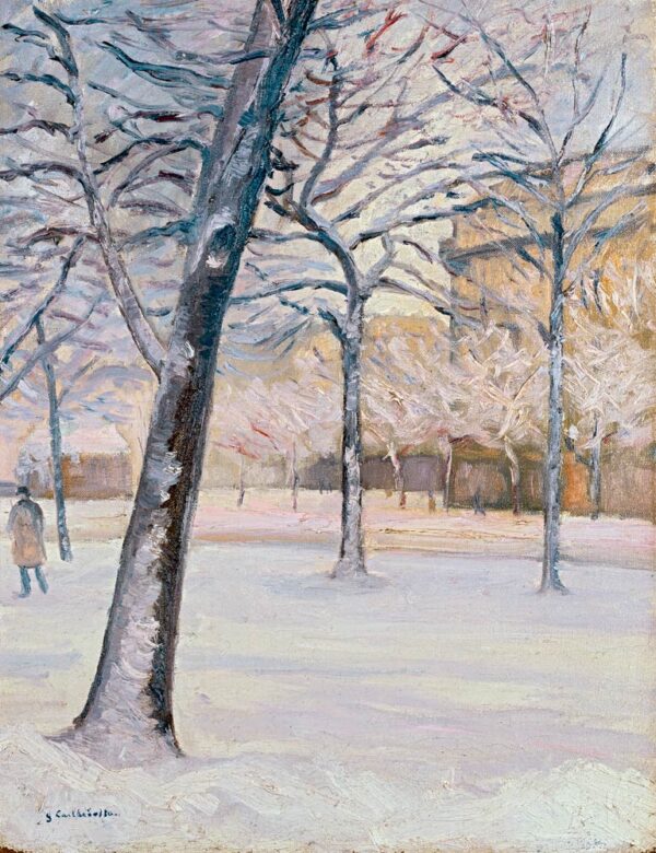 Parc sous la Neige, c.1888 – Caillebotte Gustave Caillebotte 70x85