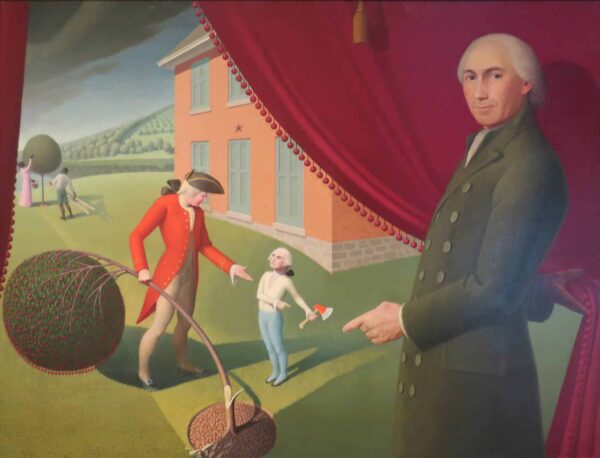 La fable de Parson Weems – Grant Wood Grant Wood 85x75