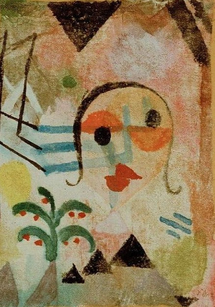 Portrait d’une personne aux cheveux longs, 1917 – Paul Klee Paul Klee 70x105