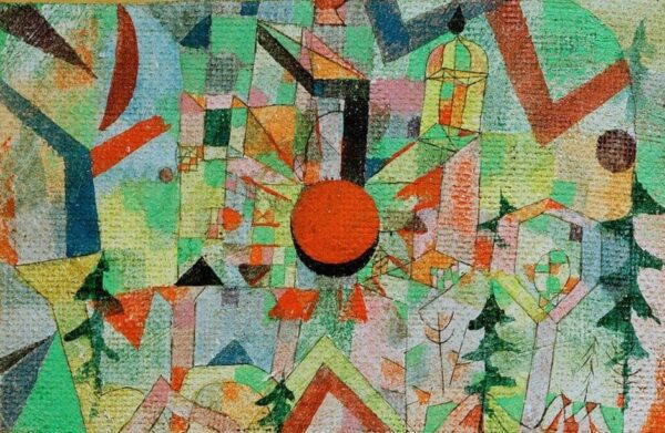 Château avec soleil couchant – Paul Klee Paul Klee 105x70