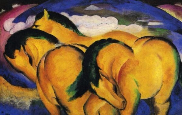 Petits chevaux jaunes – Franz Marc Franz Marc 105x70