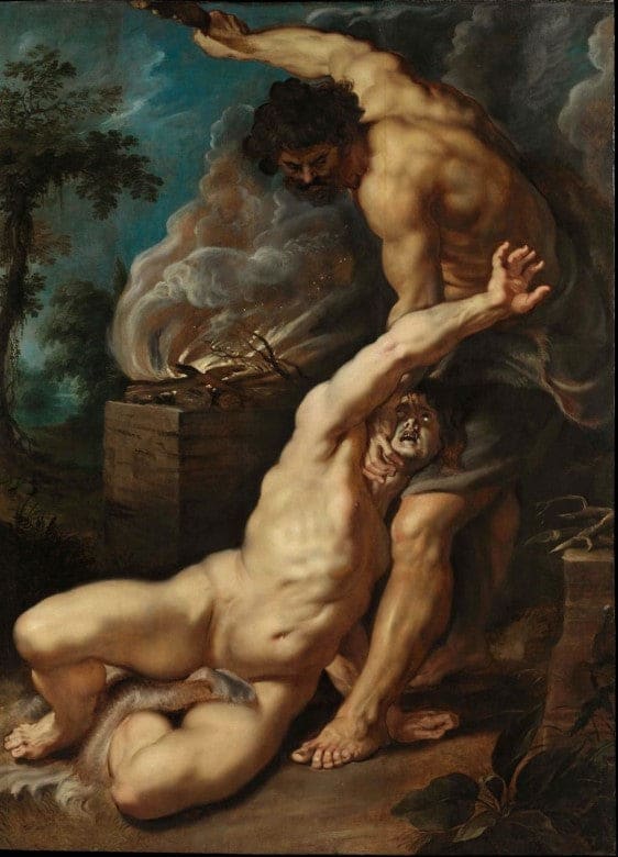 Caïn tuant Abel – Peter Paul Rubens | Peinture baroque emblématique Peter Paul Rubens 70x105