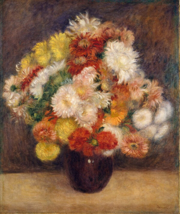 Bouquet de chrysanthèmes 1881 – Pierre-Auguste Renoir Pierre-Auguste Renoir 70x85