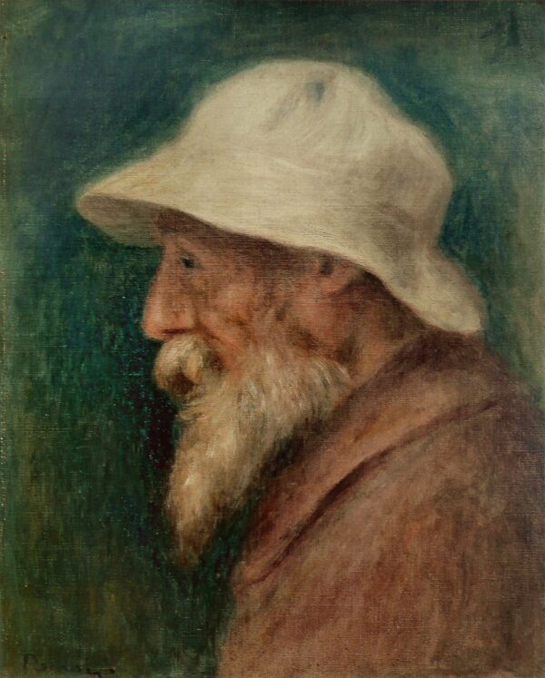 Autoportrait au chapeau blanc – Pierre-Auguste Renoir Pierre-Auguste Renoir 70x85