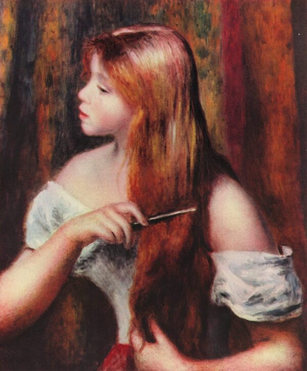 Fille au peigne – Pierre-Auguste Renoir Pierre-Auguste Renoir 70x85