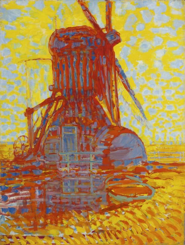 Moulin dans la lumière du soleil – Mondrian Piet Mondrian 70x85